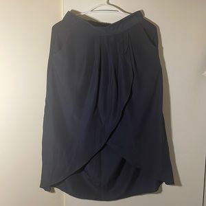GENTLEFAWN High-Low Faux-Wrap Skirt size Medium